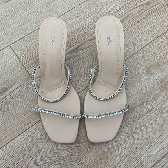 Zara Embellished Strappy Heels - Picture 1 of 3